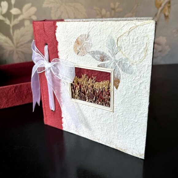 Remembrances Mulberry Paper Frame & Photo Album Boxed Set - Picture 8 of 10